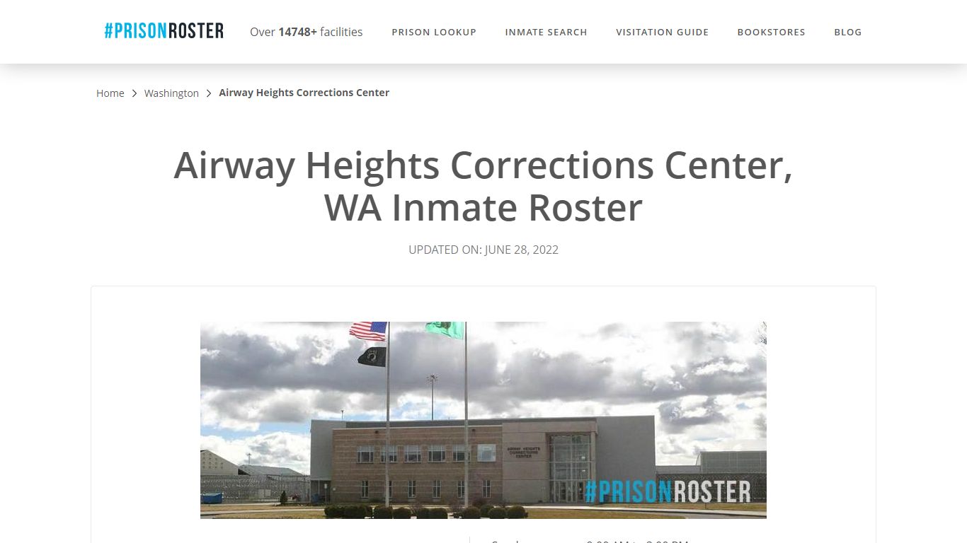 Airway Heights Corrections Center, WA Inmate Roster - Prisonroster